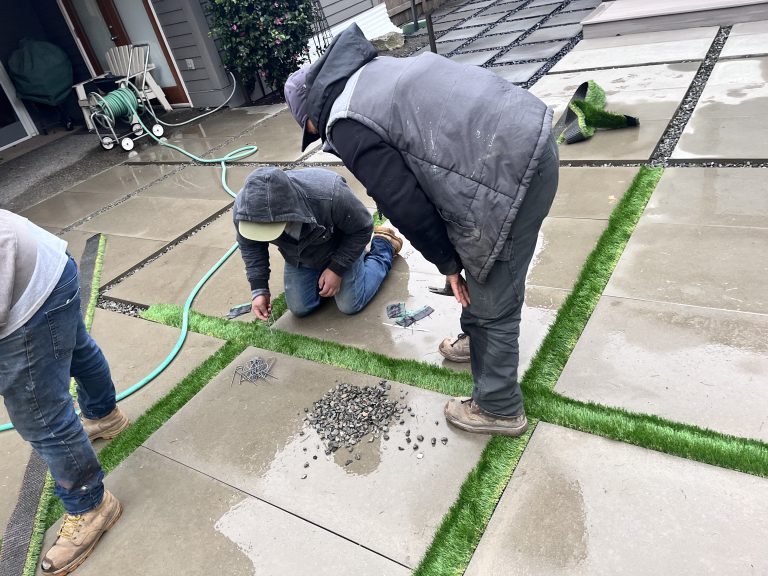 Hardscape construction project Sammamish patio