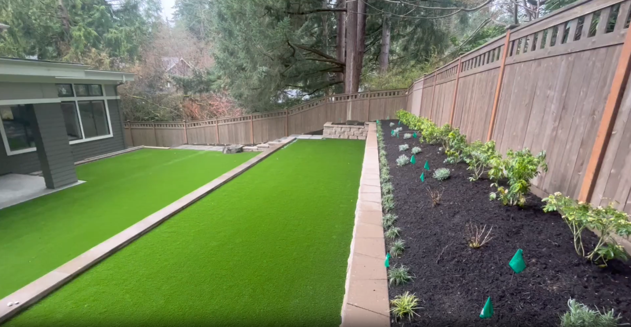Artificial turf Installation and Retaining walls in Bellevue